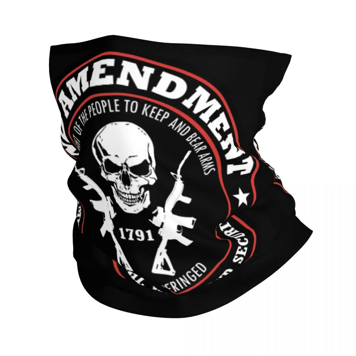 Маска-шарф унисекс камуфляжная с принтом черепа и пистолета 
Маска-шарф унисекс камуфляжная с принтом черепа и пистолета