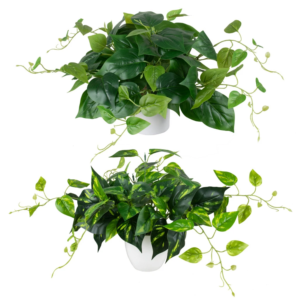 2Pcs Artificial Plants Simulation Plants Potted Bonsai Green Leaf Wall Hanging for Office Home Arrangement Decoration
2Pcs Artificial Plants Simulation Plants Potted Bonsai Green Leaf Wall Hanging for Office Home Arrangement Decoration