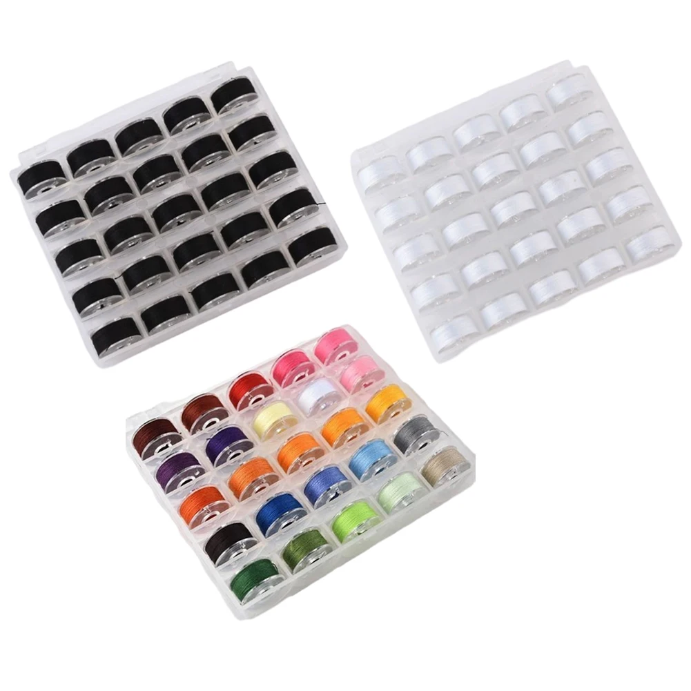 DIY Apparel Sewing Supplies 25pcs Bobbin And Sewing Thread With Bobbin Box Thread Accessories MULTIPLE REUSABLE COLOR THREADS
DIY Apparel Sewing Supplies 25pcs Bobbin And Sewing Thread With Bobbin Box Thread Accessories MULTIPLE REUSABLE COLOR THREADS