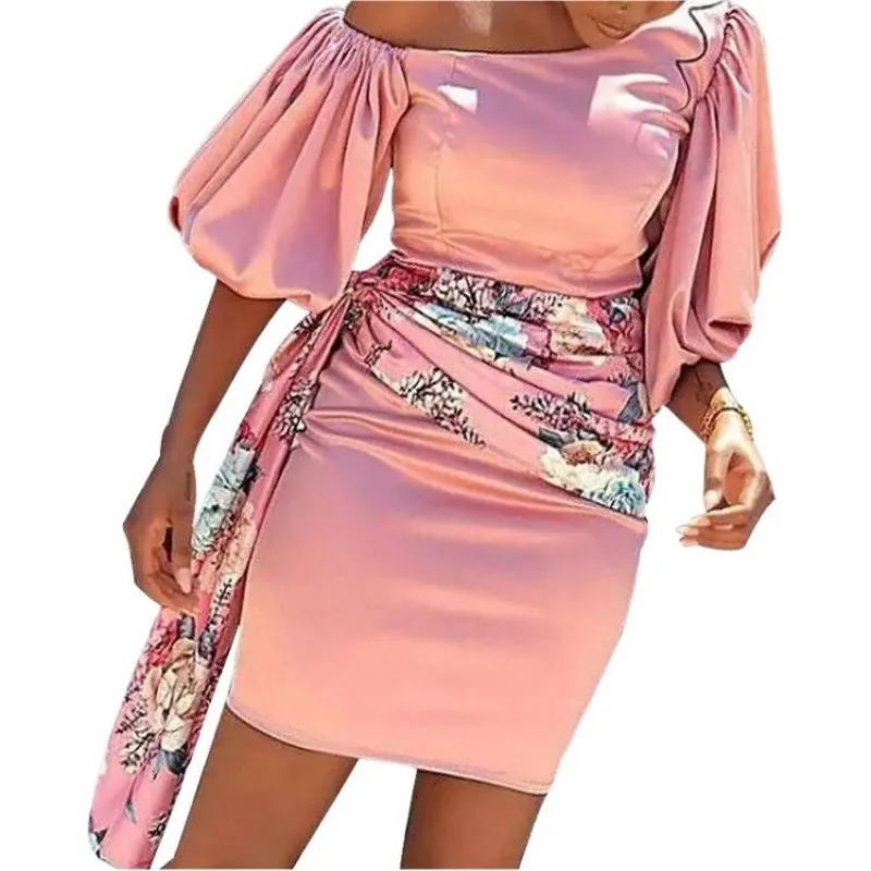 African Short Dress Women Skew Neck Pleated Lantern Sleeve Ropa Mujer Summer Floral Print Splice Sexy Dashiki African Dress 2022
African Short Dress Women Skew Neck Pleated Lantern Sleeve Ropa Mujer Summer Floral Print Splice Sexy Dashiki African Dress 2022