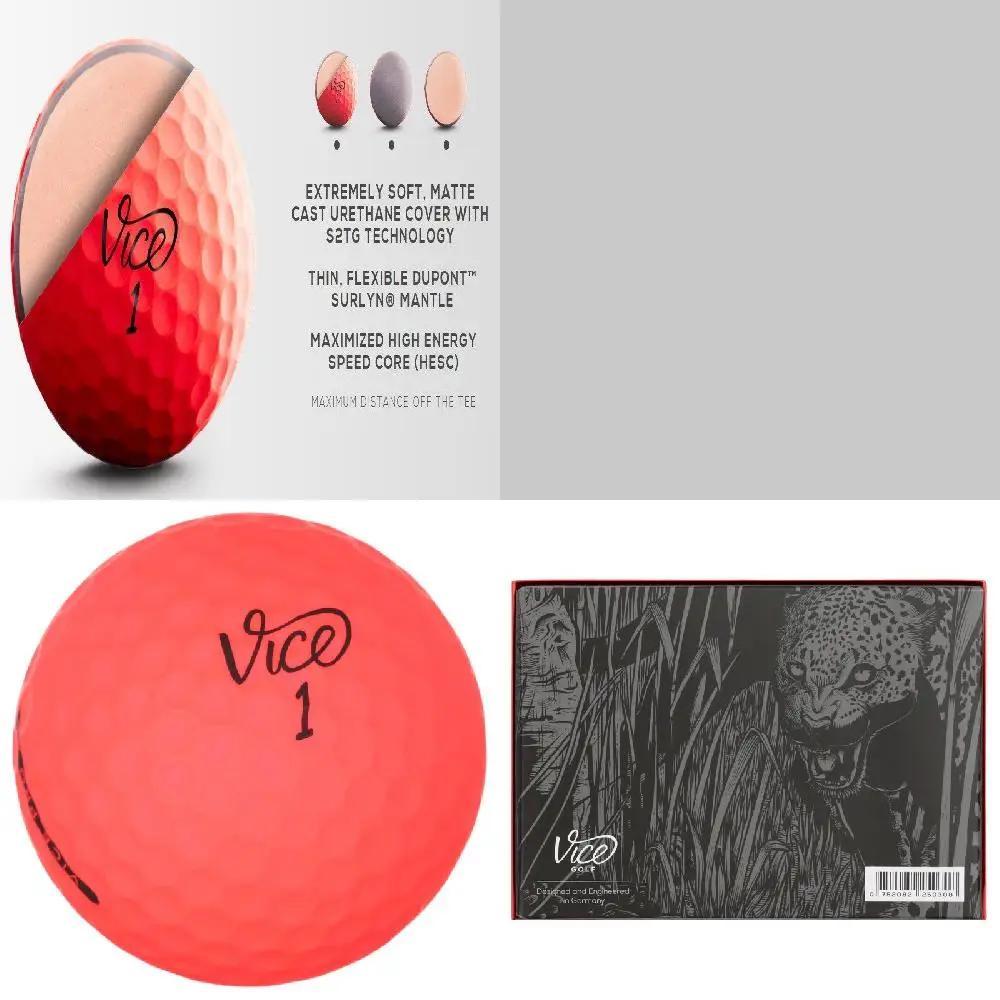 "Affordably Priced 12 Pack of Superior Quality Red Golf Balls - Variety Pack Perfect for Driving Range & Golf Course Practice"
"Affordably Priced 12 Pack of Superior Quality Red Golf Balls - Variety Pack Perfect for Driving Range & Golf Course Practice"