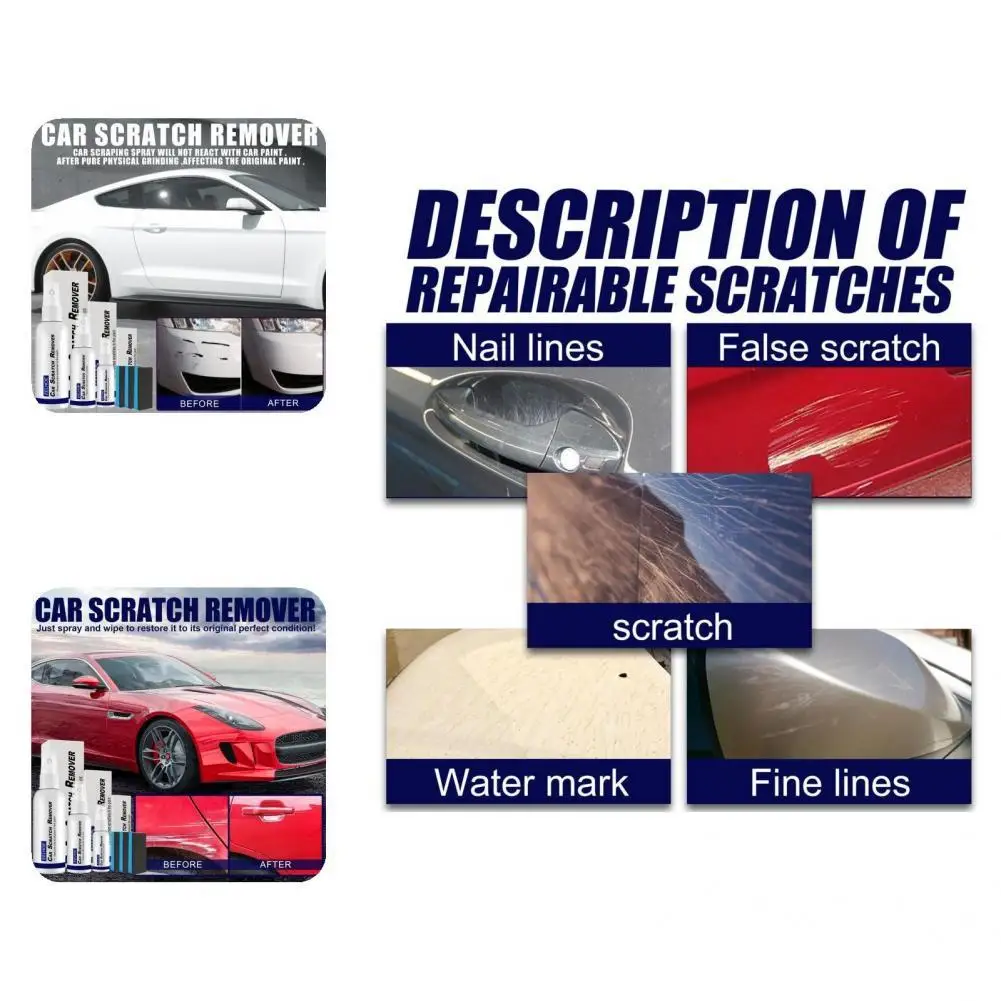 1 Set Multifunctional No Odor Waterproof Restore Shine Car Scratch Remover Spray Scratch Remover Spray for SUV
1 Set Multifunctional No Odor Waterproof Restore Shine Car Scratch Remover Spray Scratch Remover Spray for SUV