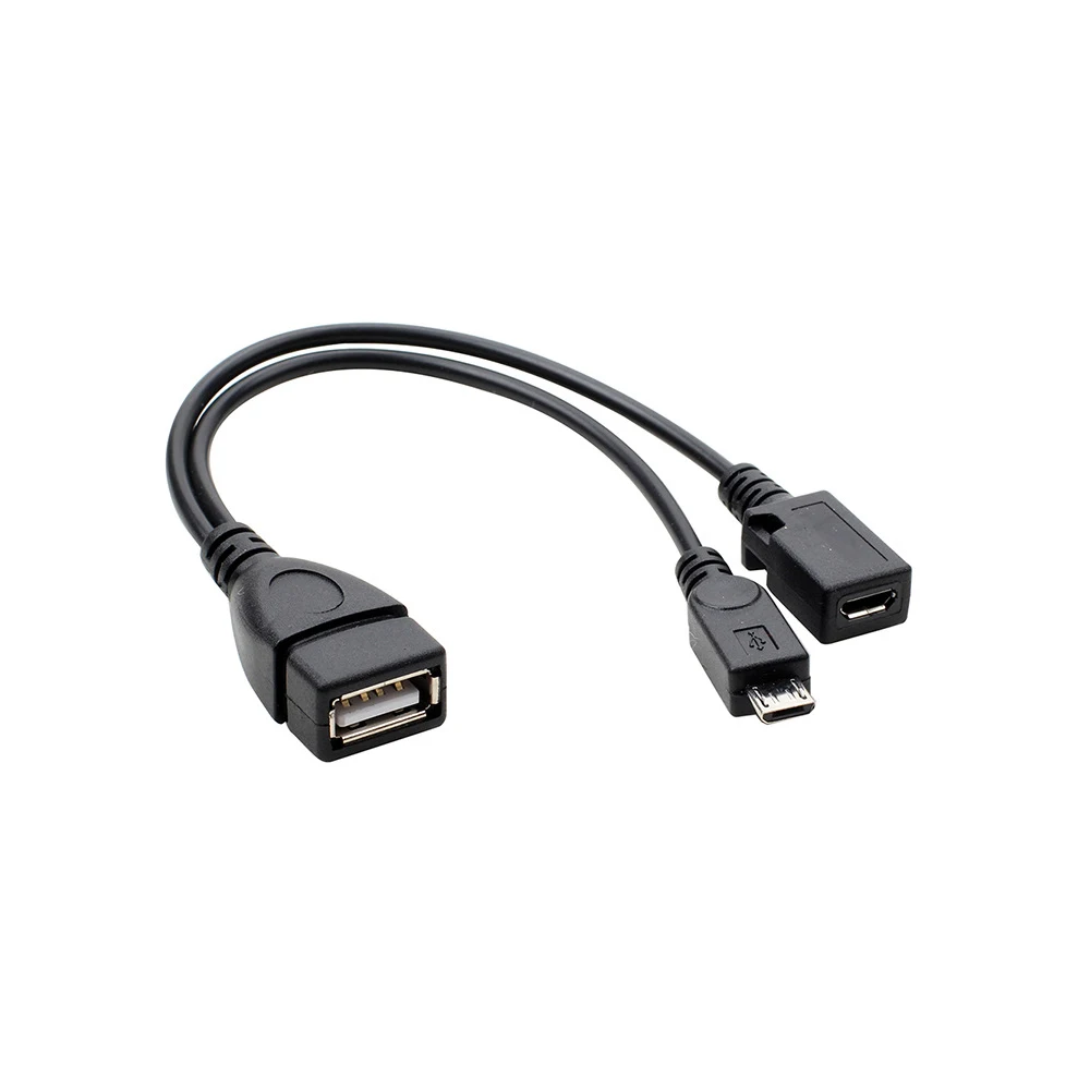 USB Female to Micro Male Adapter Cable with Power Supply for Android Mobile Phone Tablet OTG Cable
USB Female to Micro Male Adapter Cable with Power Supply for Android Mobile Phone Tablet OTG Cable
