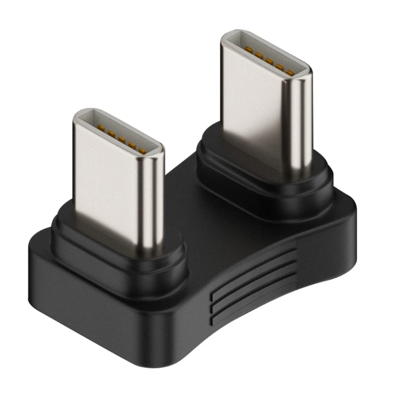 Type-C U Shape Adapter, 180 Degree Elbow Type C Male to Male U-type Adapter 480Mbps for Laptop Tablet & Mobile Phone
Type-C U Shape Adapter, 180 Degree Elbow Type C Male to Male U-type Adapter 480Mbps for Laptop Tablet & Mobile Phone