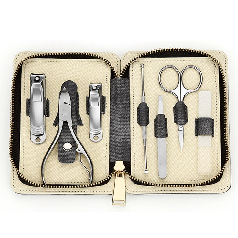 Professional Manicure Kit 7PCS Stainless Steel Nail Clippers Set Pedicure Set Nail Grooming Kit Travel Nail Tool
Professional Manicure Kit 7PCS Stainless Steel Nail Clippers Set Pedicure Set Nail Grooming Kit Travel Nail Tool