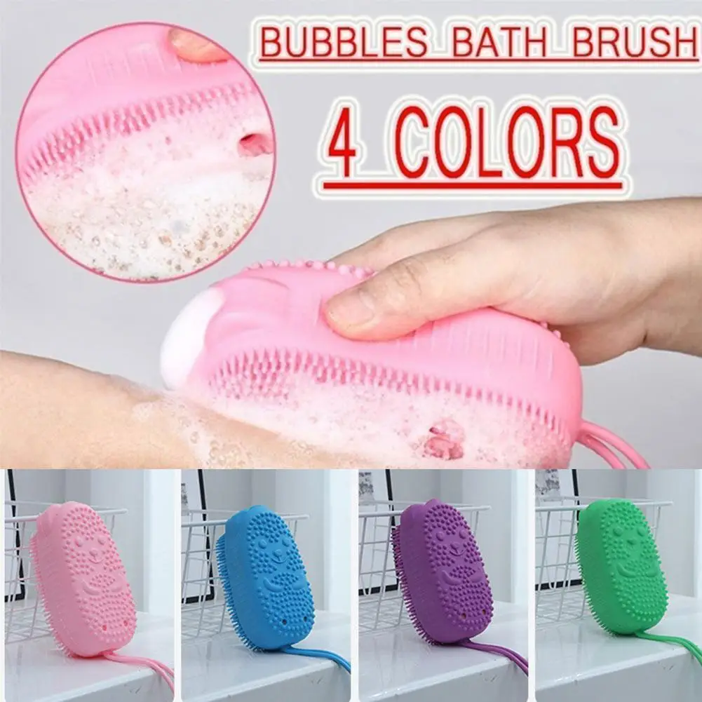 Silicone Body Scrubber Shower Exfoliating Scrub Sponge Brush Double Sided Skin Accessories Cleaning Pad Bathroom Bath Massa T7E2
Silicone Body Scrubber Shower Exfoliating Scrub Sponge Brush Double Sided Skin Accessories Cleaning Pad Bathroom Bath Massa T7E2