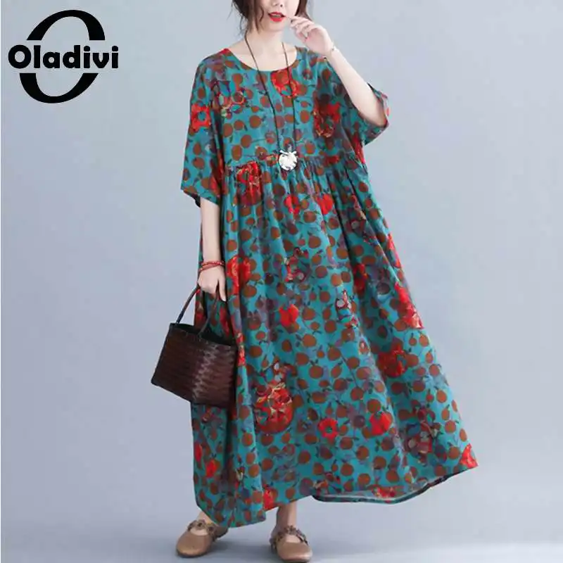 Oladivi Oversized Clothing Summer 2022 New Bohemian Dresses Maxi Long Women's Boho Beach Wear Maxi Long Dresses Robe Vestidios
Oladivi Oversized Clothing Summer 2022 New Bohemian Dresses Maxi Long Women's Boho Beach Wear Maxi Long Dresses Robe Vestidios