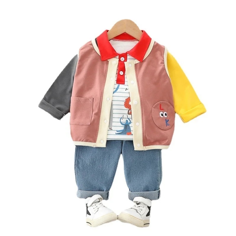 New Spring Autumn Children Clothes Baby Boys Girls Vest T-Shirt Pants 3Pcs/sets Toddler Fashion Clothing Infant Kids Tracksuits
New Spring Autumn Children Clothes Baby Boys Girls Vest T-Shirt Pants 3Pcs/sets Toddler Fashion Clothing Infant Kids Tracksuits
