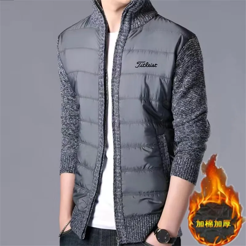 High Quality Men Sweater Jackets 2021 Fashion Winter Golf Jacket Plus Velvet Warm Thicken Man Knit Wear Outwear Doudoune Homme 
High Quality Men Sweater Jackets 2021 Fashion Winter Golf Jacket Plus Velvet Warm Thicken Man Knit Wear Outwear Doudoune Homme