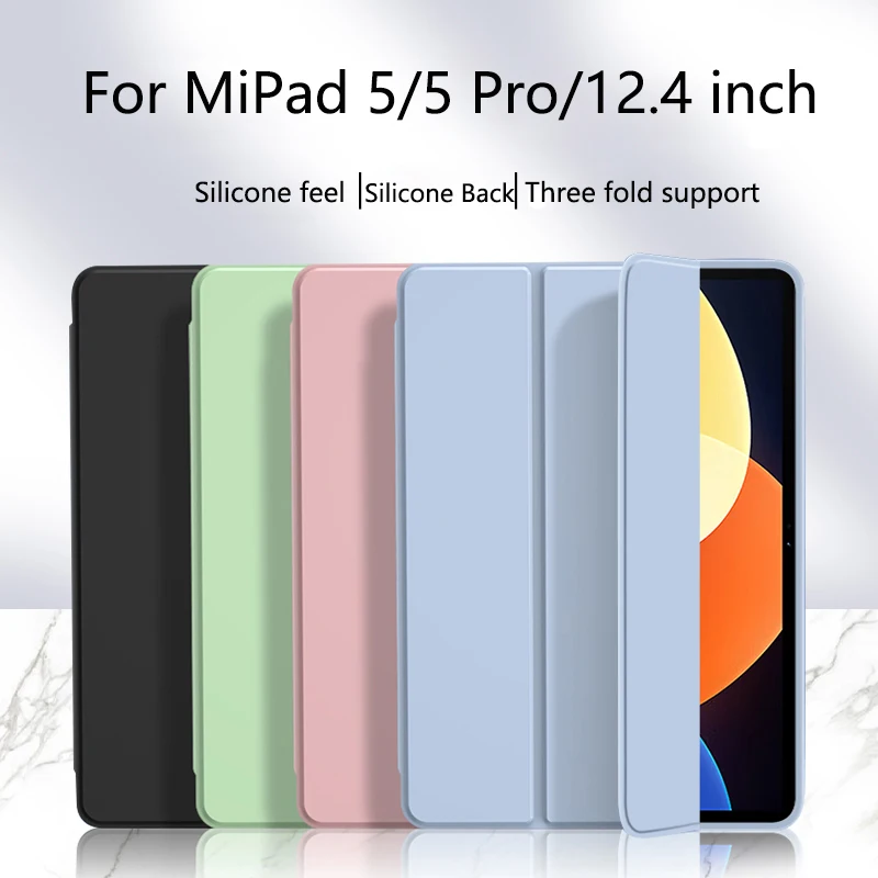 

For Xiaomi Mi Pad 5 Pro 12.4 inch 2022 Case Funda For MiPad 5 Cover With Auto Wake UP Case For Xiaomi Mi pad 5 Pro 11 inch Cover