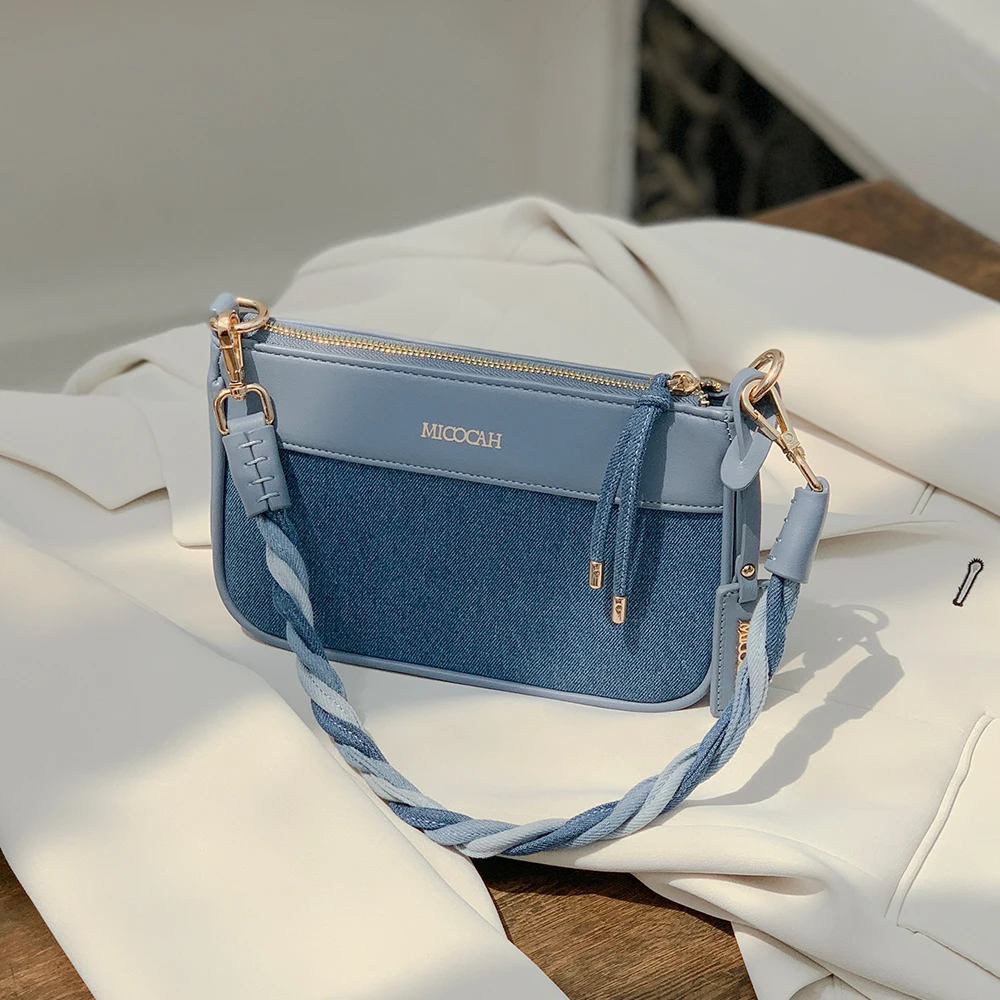 Denim Casual Bag for Women 2022 New Denim Blue Underarm Bag Women's Shoulder Crossbody Retro Easy Matching Handbags Ladies
Denim Casual Bag for Women 2022 New Denim Blue Underarm Bag Women's Shoulder Crossbody Retro Easy Matching Handbags Ladies