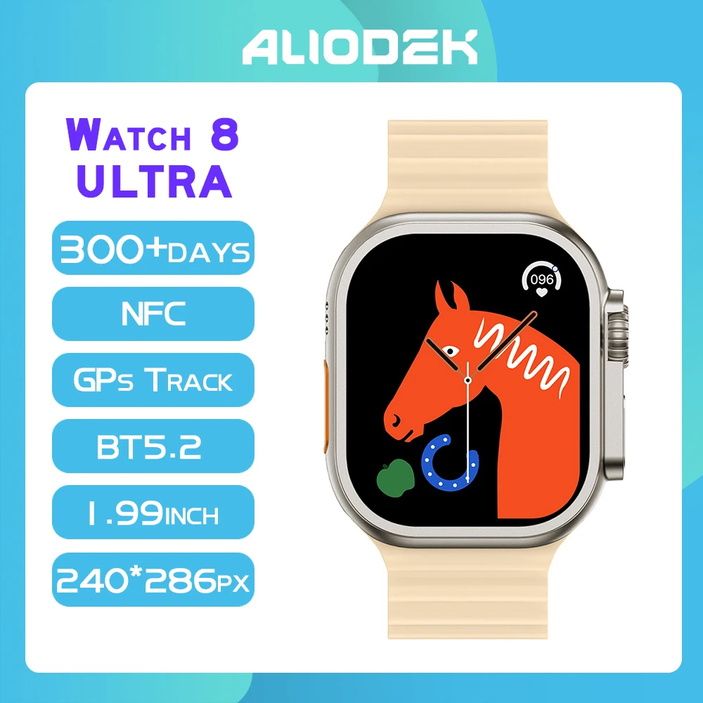NFC Smart Watch Full Touch Screen Bluetooth Call Waterproof Sport Fitness Smartwatch Series 8 Wireless Charger for Men Women
NFC Smart Watch Full Touch Screen Bluetooth Call Waterproof Sport Fitness Smartwatch Series 8 Wireless Charger for Men Women