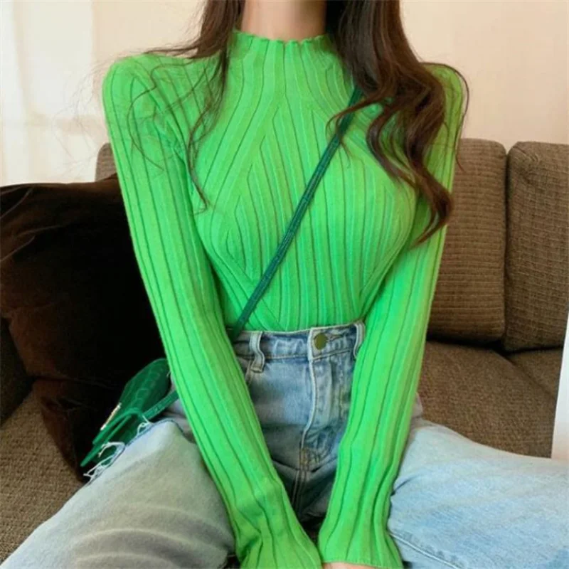 Women Turtleneck Sweaters Autumn Winter Slim Pullover Women Simple Basic Top Casual Soft Knit Sweater Soft Warm Female Jumpery2k
Women Turtleneck Sweaters Autumn Winter Slim Pullover Women Simple Basic Top Casual Soft Knit Sweater Soft Warm Female Jumpery2k