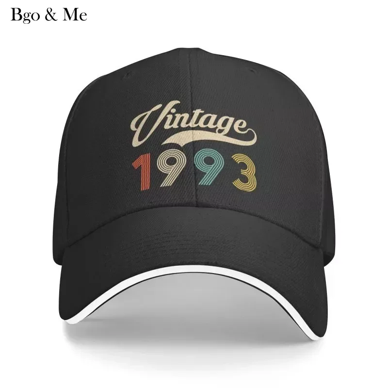 

2023 New Classic Unisex Vintage Birthday 1993 Baseball Cap Adult Adjustable Dad Hat For Men Women Outdoor