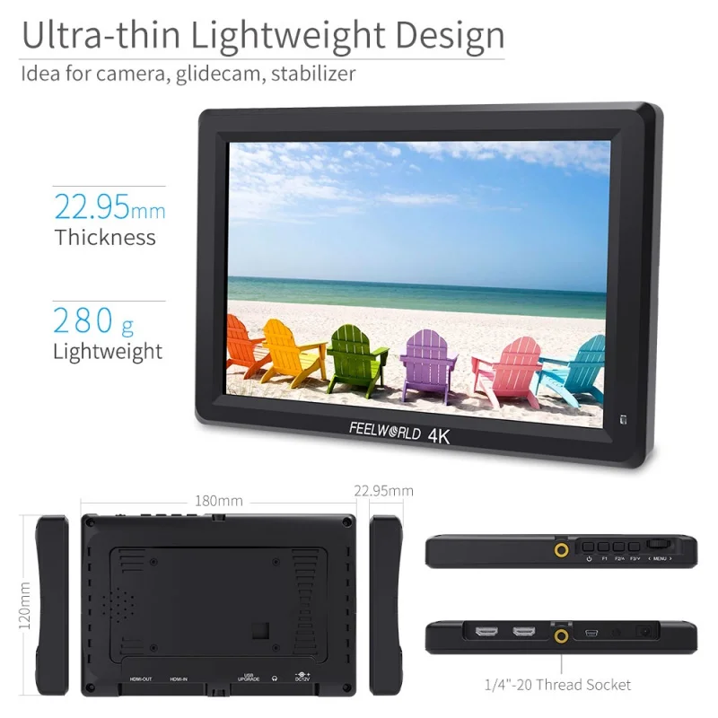 7-дюймовый IPS-монитор FEELWORLD T756 1920x120 0 для камеры с поддержкой 4K HDMI-совместимый входной выход с датчиком освещенности
7-дюймовый IPS-монитор FEELWORLD T756 1920x120 0 для камеры с поддержкой 4K HDMI-совместимый входной выход с датчиком освещенности