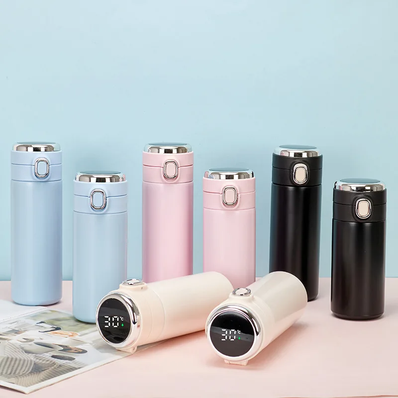 Smart Digital Water Bottle Keeps Cold And Heat Thermal Bottle Stainless Steel LED Thermo Temperature Display Vacuum Flasks Cup
Smart Digital Water Bottle Keeps Cold And Heat Thermal Bottle Stainless Steel LED Thermo Temperature Display Vacuum Flasks Cup