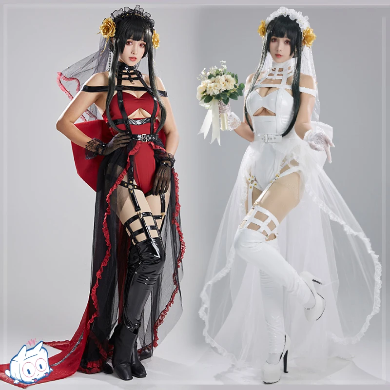 COS-HoHo Anime SPY×FAMILY Yor Forger White/Red Black Flower Wedding Dress Uniform Cosplay Costume Halloween Party Outfit Women 
COS-HoHo Anime SPY×FAMILY Yor Forger White/Red Black Flower Wedding Dress Uniform Cosplay Costume Halloween Party Outfit Women