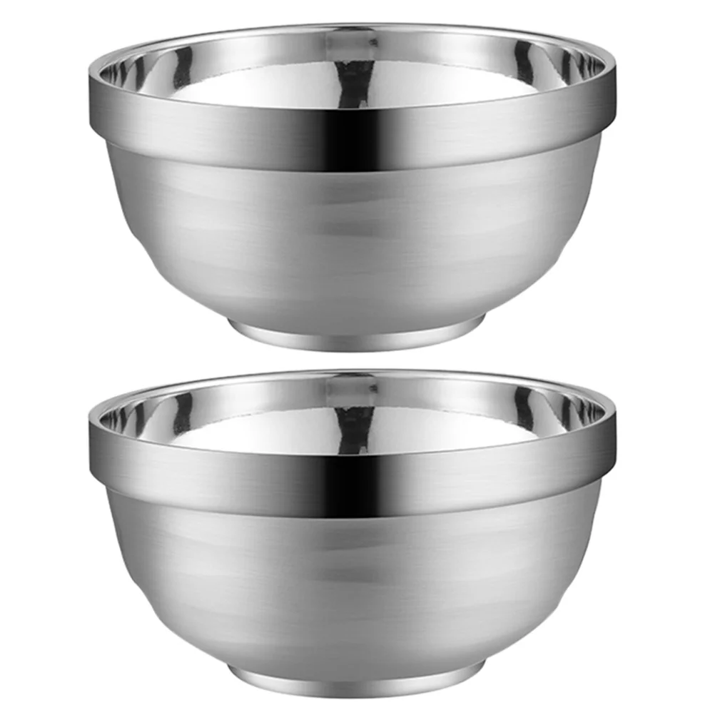 2pcs Noodle Stainless Steel Bowl Vacuum Insulated Bowl Dinnerware Metal Snack Bowl
2pcs Noodle Stainless Steel Bowl Vacuum Insulated Bowl Dinnerware Metal Snack Bowl