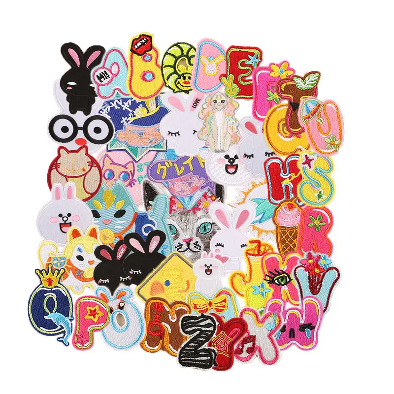 46 Pcs 26 letters and cartoon animals, wholesale discount on adhesive -15~35%, hole repair patch clothing cloth stickers
46 Pcs 26 letters and cartoon animals, wholesale discount on adhesive -15~35%, hole repair patch clothing cloth stickers