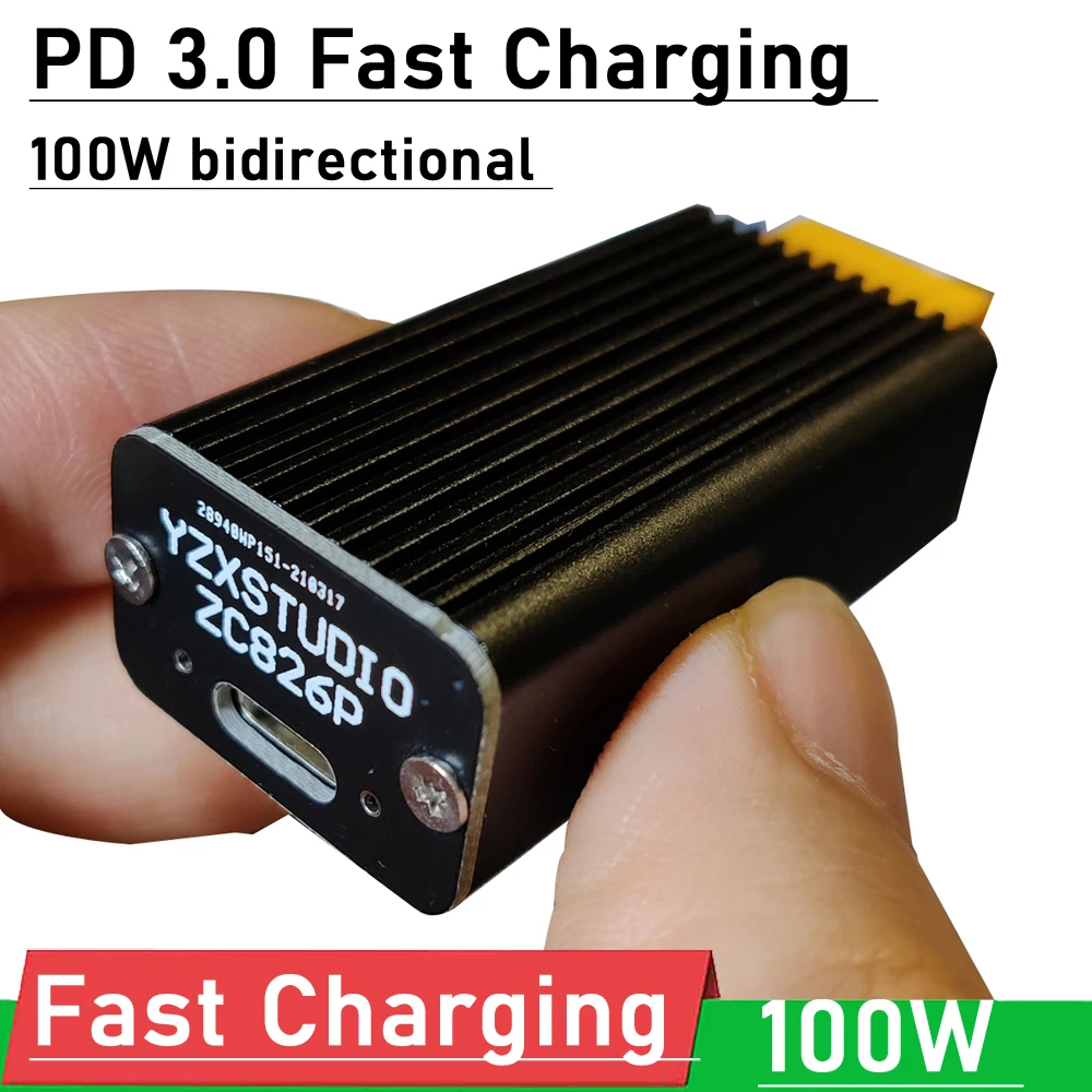 IP2368 100W bidirectional PD 3.0 Fast Charging module buck-boost fast Charge board 4S lithium battery XT60 to type-c interface
IP2368 100W bidirectional PD 3.0 Fast Charging module buck-boost fast Charge board 4S lithium battery XT60 to type-c interface