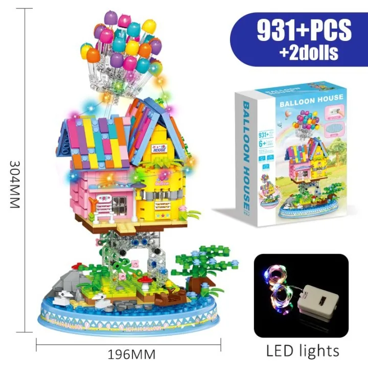 Creative Expert Architecture Flying Balloon House Sculpture Modular Building Blocks Toy With LED Lights Bricks Toy Children Gift
Creative Expert Architecture Flying Balloon House Sculpture Modular Building Blocks Toy With LED Lights Bricks Toy Children Gift