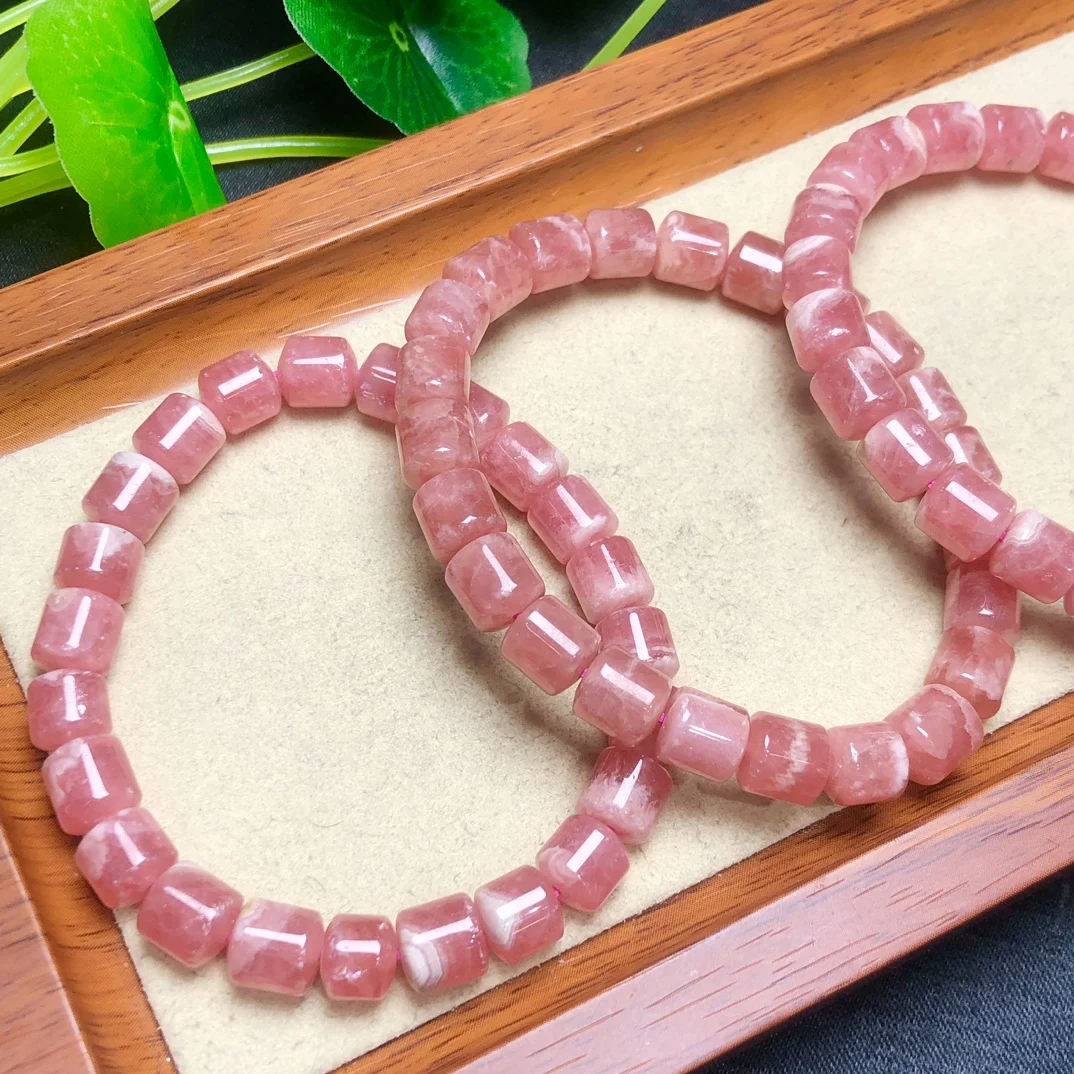 SMAIYHUA Natural Rhodochrosite Stone Barrel Beads Bracelets 7*7mm Genuine Gemstone Stretch Cuff Birthday Gift Hws6006
SMAIYHUA Natural Rhodochrosite Stone Barrel Beads Bracelets 7*7mm Genuine Gemstone Stretch Cuff Birthday Gift Hws6006