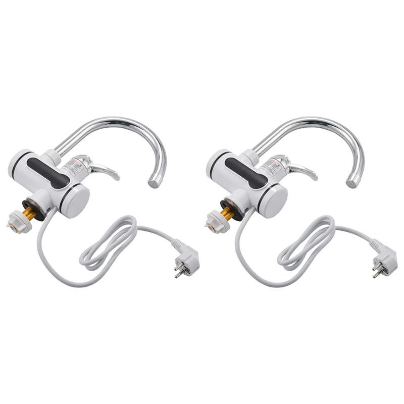 2X Electric Kitchen Water Heater Tap Instant Hot Water Faucet Heater Cold Heating Faucet Eu Plug 
2X Electric Kitchen Water Heater Tap Instant Hot Water Faucet Heater Cold Heating Faucet Eu Plug