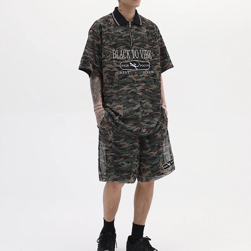 Harajuku Summer Retro Camouflage Letter Embroidery Mens Tshirts Short Sleeve Lapel Streetwear Casual Oversized Top Tees
Harajuku Summer Retro Camouflage Letter Embroidery Mens Tshirts Short Sleeve Lapel Streetwear Casual Oversized Top Tees