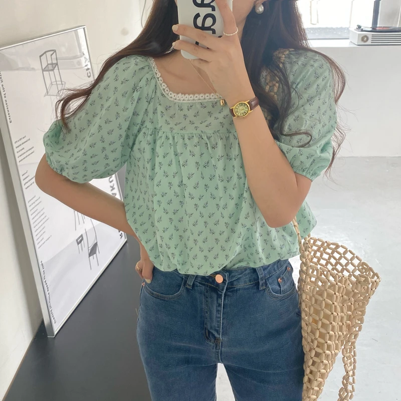COIGARSAM Blouse Women Patchwork Floral Print Blusas Womens Tops And Blouses Dropshipping
COIGARSAM Blouse Women Patchwork Floral Print Blusas Womens Tops And Blouses Dropshipping