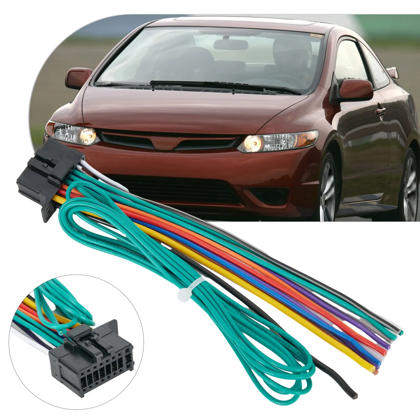 16-PIN Wiring Harness Power Plug Audio CD Player Tail Cable, Plug, Power Cord, Modified Cable With Handbrake Cable For 2010-Up
16-PIN Wiring Harness Power Plug Audio CD Player Tail Cable, Plug, Power Cord, Modified Cable With Handbrake Cable For 2010-Up