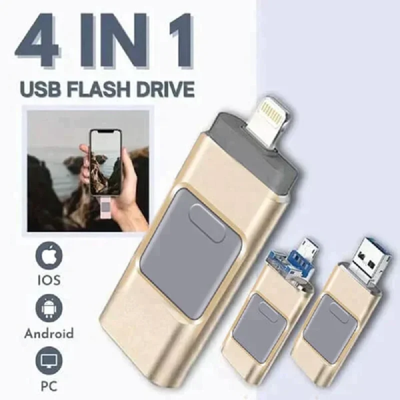 U Disk 4 In-1 Mobile Phone USB Flash Disk Drive for iPhone Samsung Android Lightning Typec OTG Computers Laptop 360 ° Rotation 3
U Disk 4 In-1 Mobile Phone USB Flash Disk Drive for iPhone Samsung Android Lightning Typec OTG Computers Laptop 360 ° Rotation 3