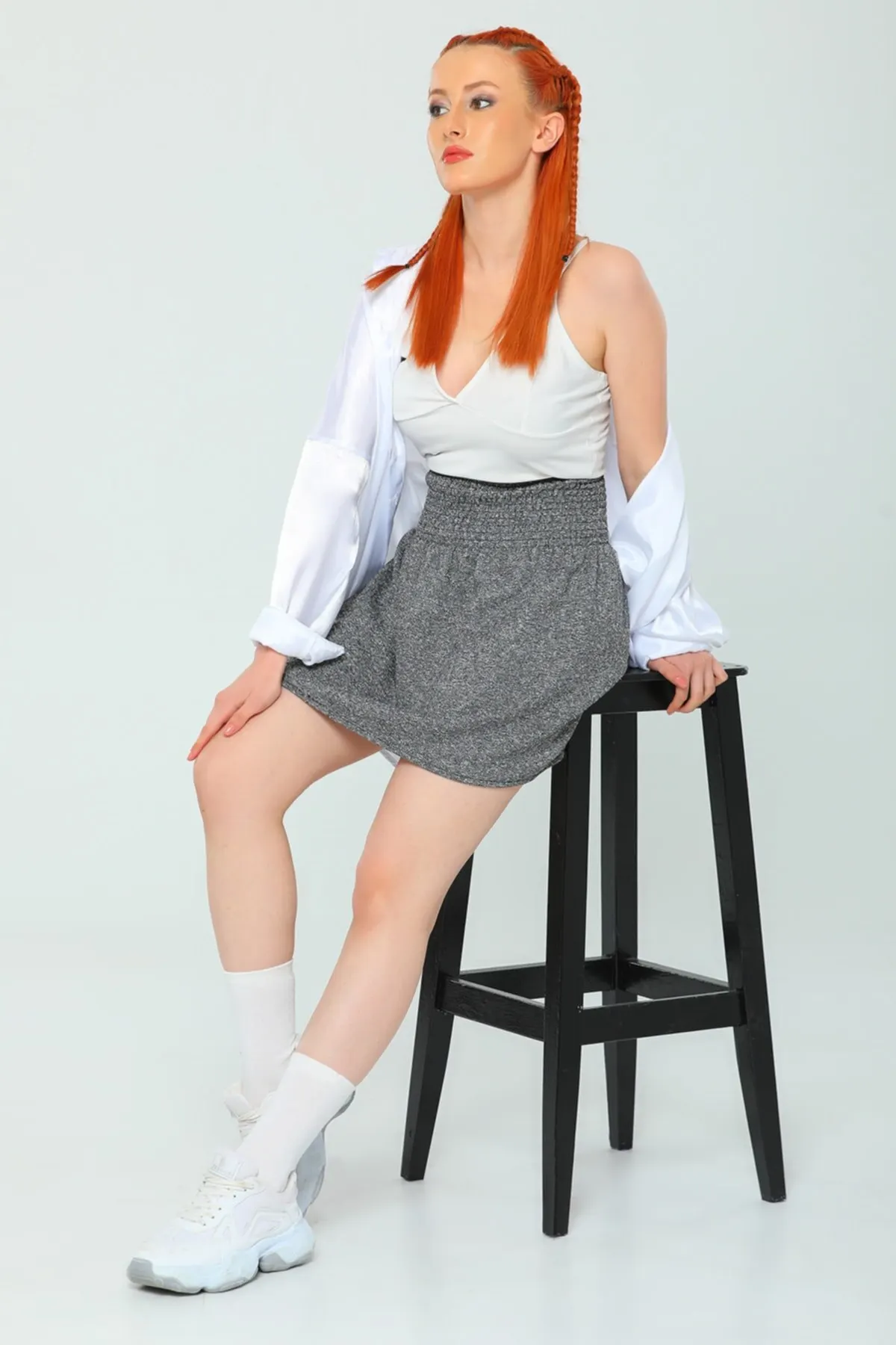 Women's Skirt antanite Elastic Waist Mini Skirt Summer Cute Style Empire Slim Folds Above Knee Sexy Mini Skirts
Women's Skirt antanite Elastic Waist Mini Skirt Summer Cute Style Empire Slim Folds Above Knee Sexy Mini Skirts