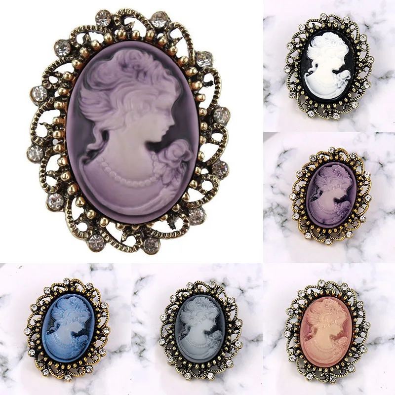 Fashion Vintage Queen's Cameo Brooch Pins Classic Women Decor Ornament Jewelry Beauty Brooch Alloy Brooch Dress Pin Accessories
Fashion Vintage Queen's Cameo Brooch Pins Classic Women Decor Ornament Jewelry Beauty Brooch Alloy Brooch Dress Pin Accessories