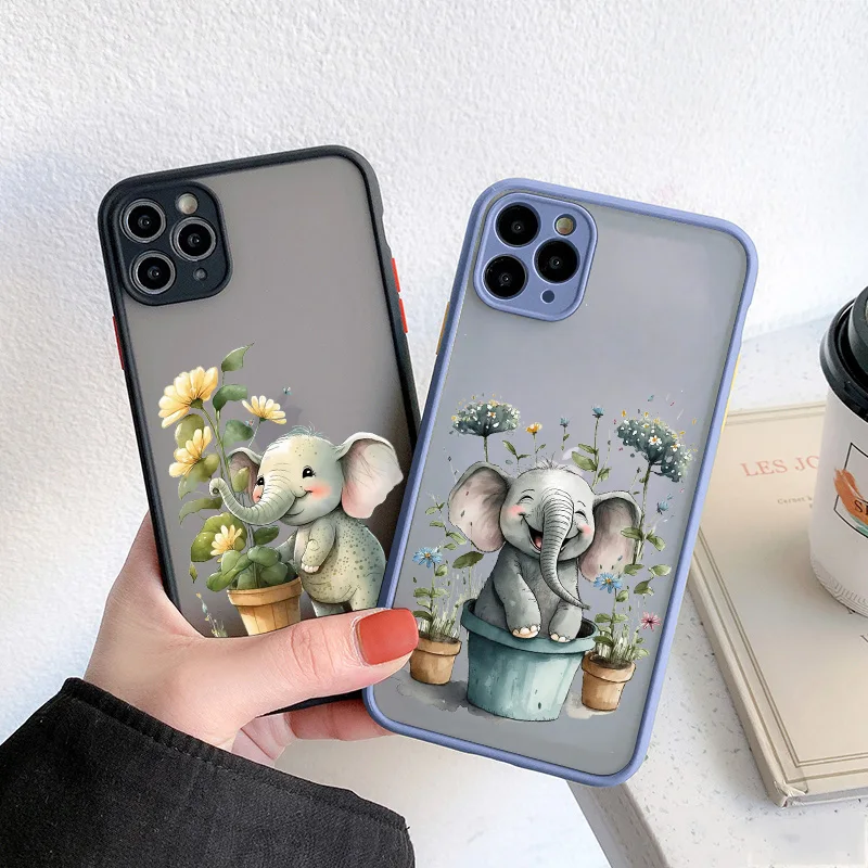 Cute Cartoon Elephant Animals And Potted Plant Phone Case For iPhone 11 XS XR X 14 Plus 13 12 Mini 14 Pro MAX 7 8Plus SE2 Covers
Cute Cartoon Elephant Animals And Potted Plant Phone Case For iPhone 11 XS XR X 14 Plus 13 12 Mini 14 Pro MAX 7 8Plus SE2 Covers