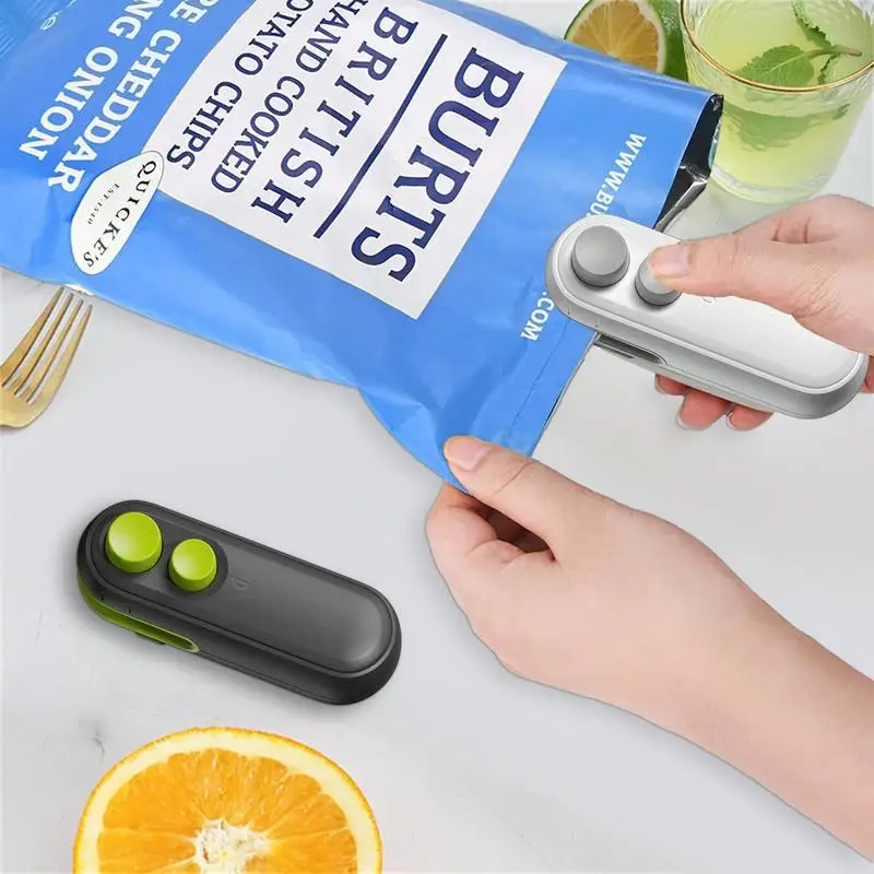 

Mini Bag Sealer Waterproof Rechargeable Bag Sealer Energy Efficient Handheld Bag Sealer Magnetic Protect Documents Food Fresh