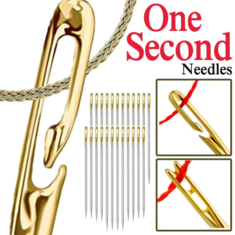 Self-Threading Sewing Needles Stainless Steel Quick Automatic Threading Blind Multi-size DIY Embroidery Punch Needle Threaders
Self-Threading Sewing Needles Stainless Steel Quick Automatic Threading Blind Multi-size DIY Embroidery Punch Needle Threaders
