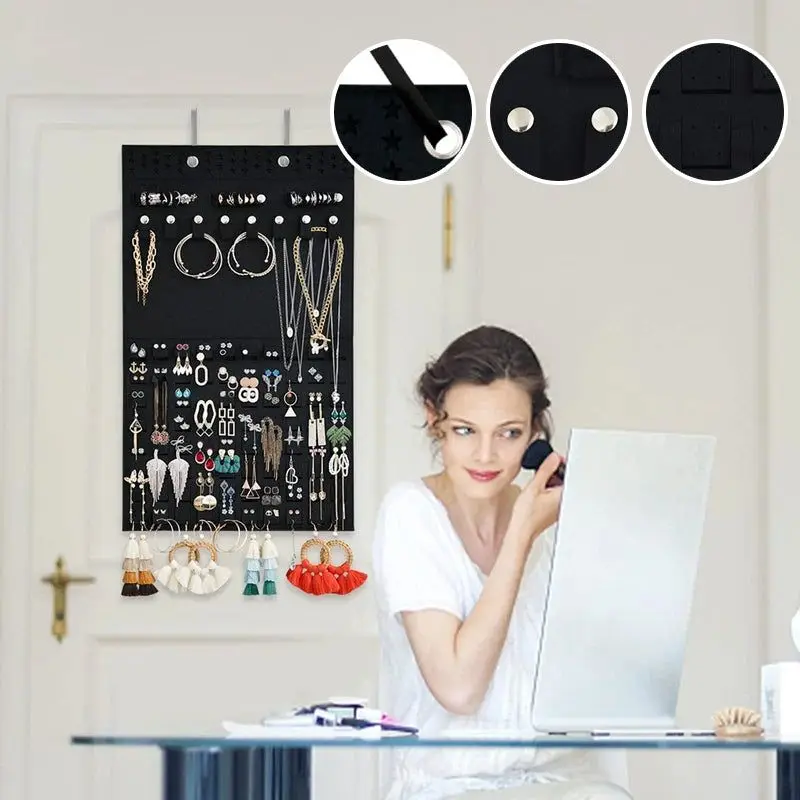 Felt Hanging Jewelry Organizer Soft Felt Hanger For Jewelry Necklace Earring Ring Stud Display Holder Stand Wall Earring
Felt Hanging Jewelry Organizer Soft Felt Hanger For Jewelry Necklace Earring Ring Stud Display Holder Stand Wall Earring