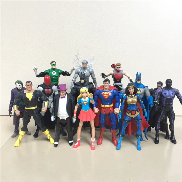 DC Justice League Superman Batman Joker Penguin Green Lantern Arrow Dru-Zod Joints Movable Action Figure Model Toys 
DC Justice League Superman Batman Joker Penguin Green Lantern Arrow Dru-Zod Joints Movable Action Figure Model Toys