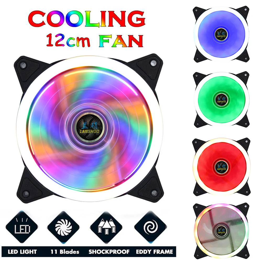 Lanshuo Chassis Fan 120mm PC Computer Case Fan Cooling Cooler 4Pin Adjustable RGB LED 12V DC 1300RPM 38CFM Mute Ventilador
Lanshuo Chassis Fan 120mm PC Computer Case Fan Cooling Cooler 4Pin Adjustable RGB LED 12V DC 1300RPM 38CFM Mute Ventilador