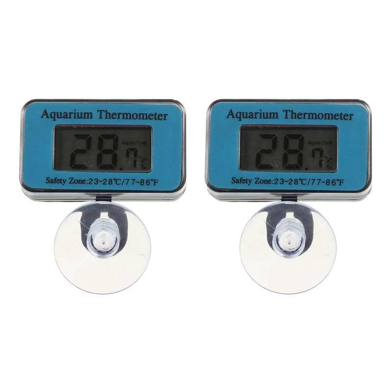 

2X Aquarium/Fish Tank Water Submersible Waterproof Digital LCD Thermometer