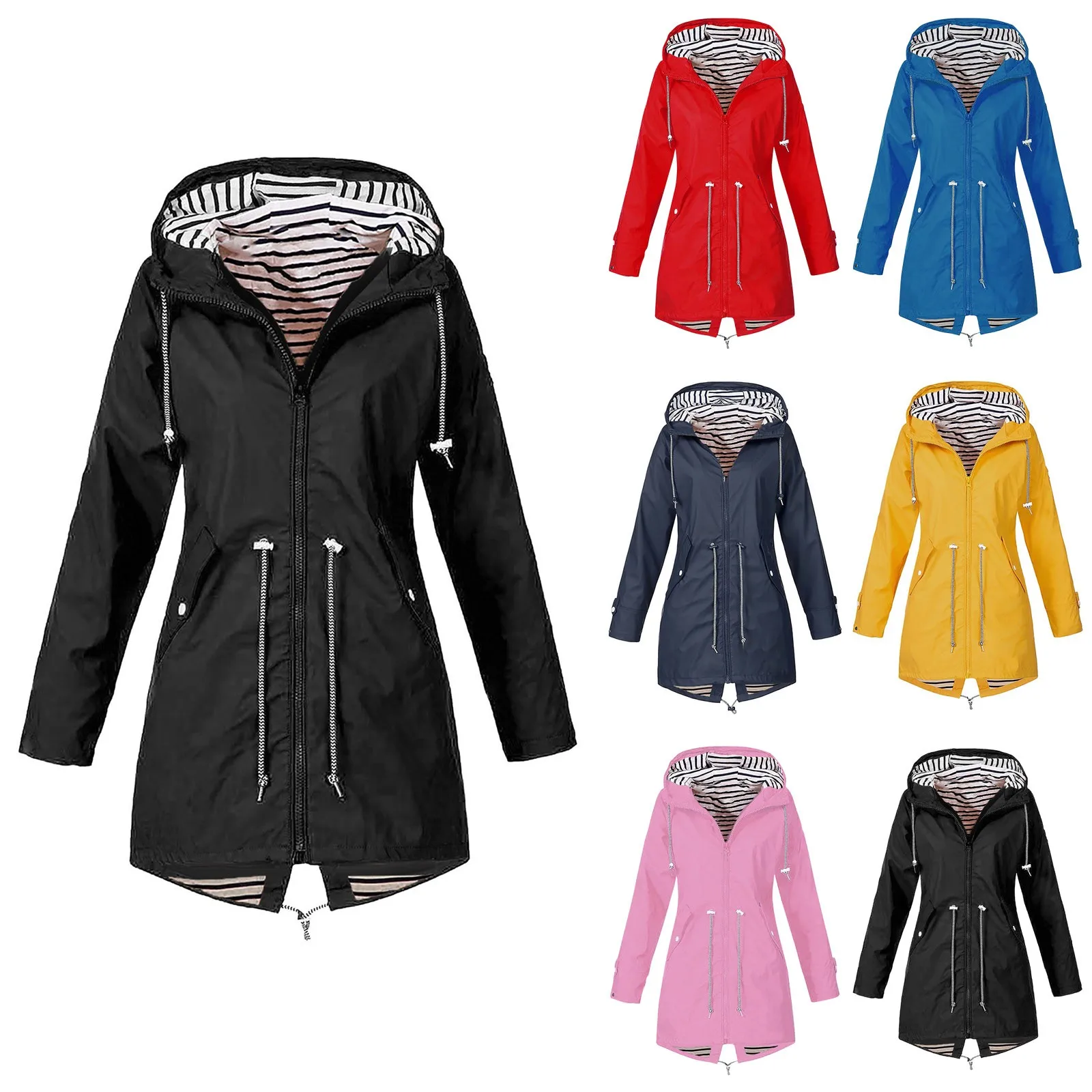 Ultra-Light Rainproof Windbreaker Jacket Hooded Breathable Waterproof Windproof Women Casual Outdoor Long Sleeve Hiking Coat#g3 
Ultra-Light Rainproof Windbreaker Jacket Hooded Breathable Waterproof Windproof Women Casual Outdoor Long Sleeve Hiking Coat#g3