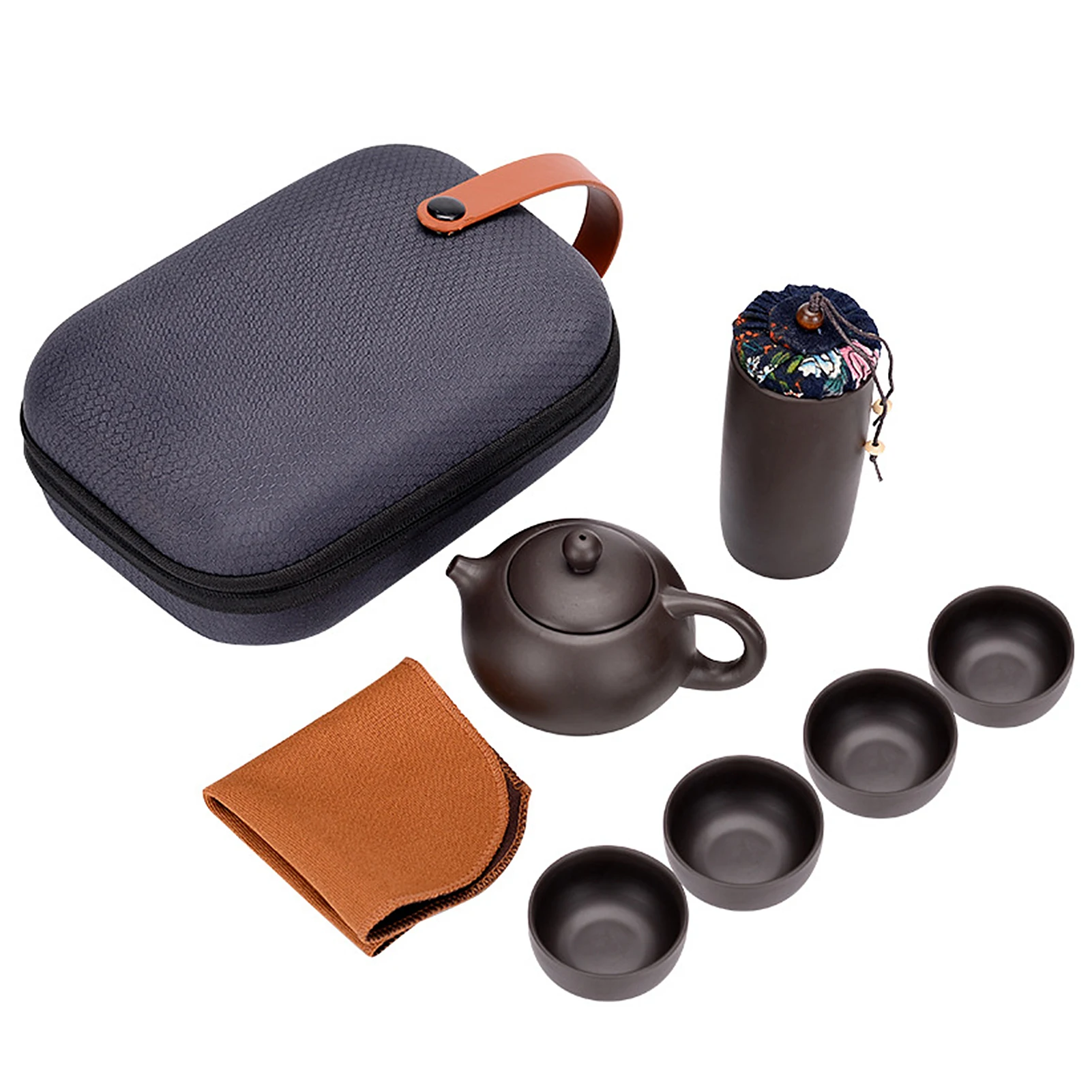 Picnic Ceramic Purple Sand Tea Set Portable Outdoor Camping Travel Tea Pot Cups Set with Towel Tea Canister and Carry Bag
Picnic Ceramic Purple Sand Tea Set Portable Outdoor Camping Travel Tea Pot Cups Set with Towel Tea Canister and Carry Bag