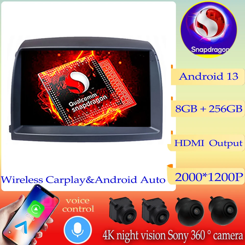 Android 12 Qualcomm Snapdragon Car Radio Video Player For Toyota Sienna 2003 2004-2010 GPS Auto BT Stereo Carplay WIFI RDS 2DIN
Android 12 Qualcomm Snapdragon Car Radio Video Player For Toyota Sienna 2003 2004-2010 GPS Auto BT Stereo Carplay WIFI RDS 2DIN