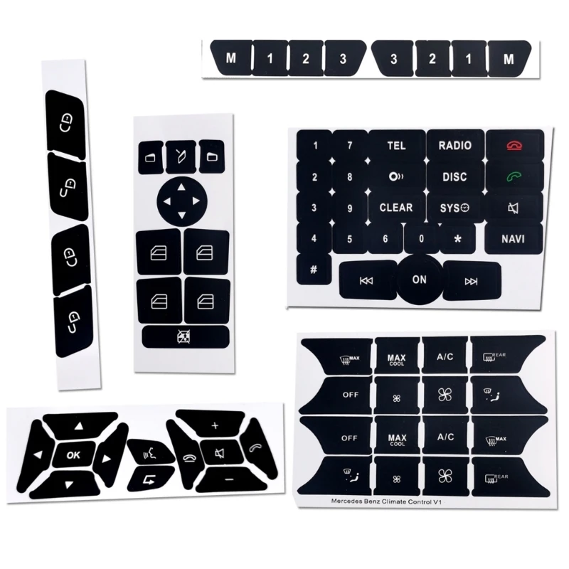 PVC Interior Car SwitchKnob Button Repair Decal Sticker For W204 S204 C204 R172 W218 W212 C207 A207 R231 W176 W246 X204
PVC Interior Car SwitchKnob Button Repair Decal Sticker For W204 S204 C204 R172 W218 W212 C207 A207 R231 W176 W246 X204