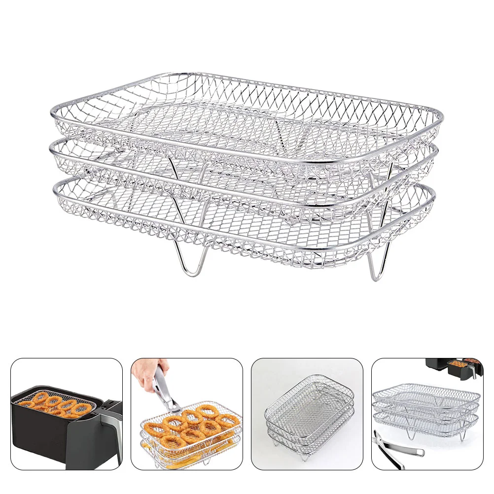 Rack Air Fryer Grill Steaming Cooking Dehydrator Roasting Steamer Stainless Steel Basket Drying Bbq Wire Barbecue Bakingcanning
Rack Air Fryer Grill Steaming Cooking Dehydrator Roasting Steamer Stainless Steel Basket Drying Bbq Wire Barbecue Bakingcanning