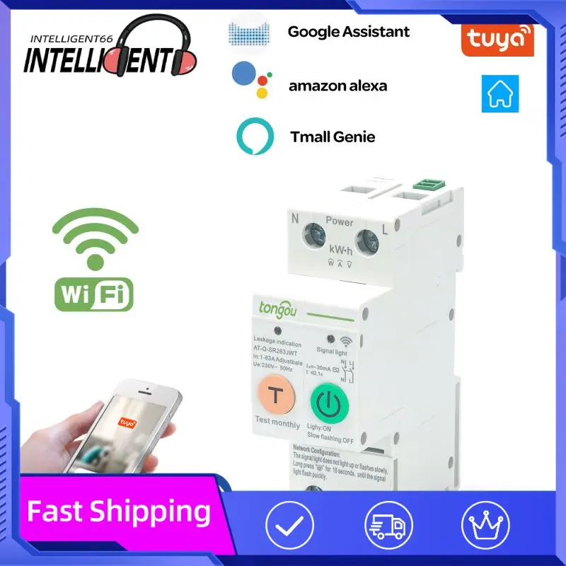 Timer Circuit Breaker With Leakage Protection Kwh Metering Monitoring 2p Tuya Wifi Smart Energy Meter 1-63a Adjustable
Timer Circuit Breaker With Leakage Protection Kwh Metering Monitoring 2p Tuya Wifi Smart Energy Meter 1-63a Adjustable