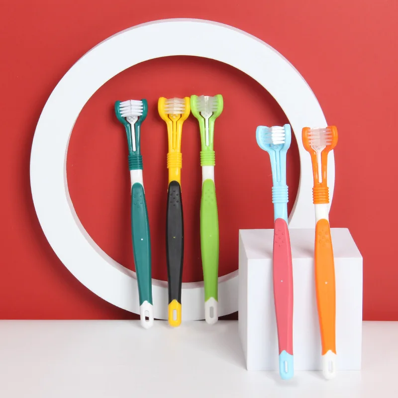 Three Sided Pet Toothbrush Dog Brush Dog Accessories Addition Bad Breath Tartar Teeth Care Dog Cat Cleaning Mouth For Pet
Three Sided Pet Toothbrush Dog Brush Dog Accessories Addition Bad Breath Tartar Teeth Care Dog Cat Cleaning Mouth For Pet