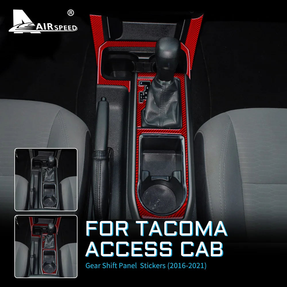 AIRSPEED Carbon Fiber for Toyota Tacoma 2016-2021 Accessories Interior Trim Car Central Control Gear Shift Panel Cover Sticker
AIRSPEED Carbon Fiber for Toyota Tacoma 2016-2021 Accessories Interior Trim Car Central Control Gear Shift Panel Cover Sticker