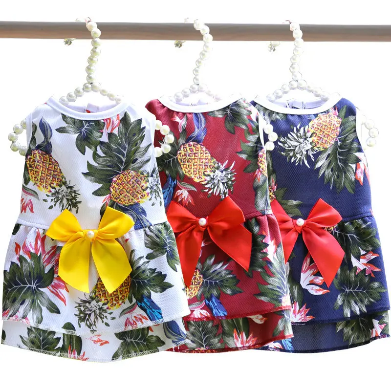 2022 New Summer Pet Clothes Bow Floral Dog Skirt Pet Cat Dog Dress Pineapple Skirt Hawaii Beach DressesTeddy Dog Clothing
2022 New Summer Pet Clothes Bow Floral Dog Skirt Pet Cat Dog Dress Pineapple Skirt Hawaii Beach DressesTeddy Dog Clothing