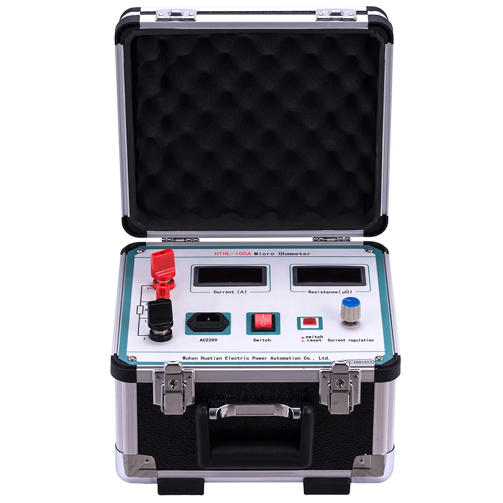 HTHL-100A Digital Loop Resistance Meter Micro Ohm Meter Contact Resistance Tester
HTHL-100A Digital Loop Resistance Meter Micro Ohm Meter Contact Resistance Tester